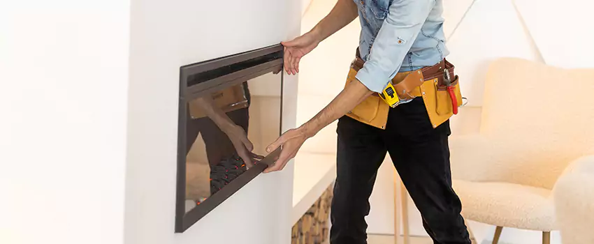 Metal Fireplace Installation in Aventura, Florida